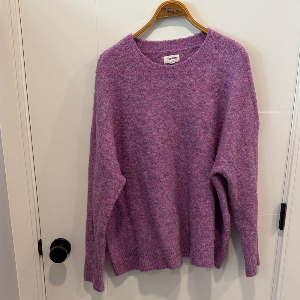 Hudson North Lavender Crew Neck Sweater size 3X
